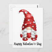Gnome Valentine Postkarte (Vorne/Hinten)