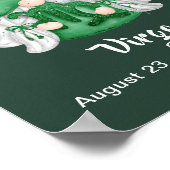 Gnome Virgo Astrologie Signature Engel 8" x 10" Po Poster (Ecke)