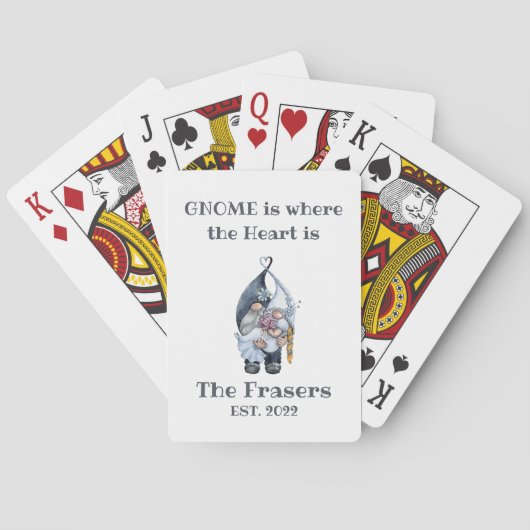 Gnome Wedding Classic Playing Cards Spielkarten (Rückseite)