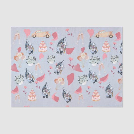 Gnome Wedding Seidenpapier (Vorderseite)