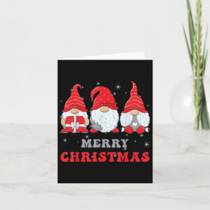 Gnome Weihnachten Frohe Weihnachtsfamilie Matching Karte