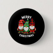 Gnome Weihnachten Lustig Frohe Weihnachten Squad F Button (Vorderseite)
