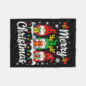 Gnome Weihnachten Lustig Frohe Weihnachten Squad F Fleecedecke (Vorderseite (Horizontal))