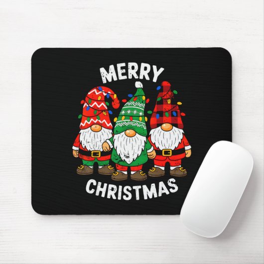 Gnome Weihnachten Lustig Frohe Weihnachten Squad F Mousepad (Mit Mouse)