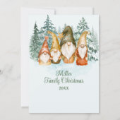 Gnome Weihnachts-Party Einladung (Rückseite)