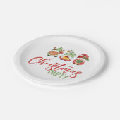 Gnome Weihnachts-Party Paper Teller (Schrägansicht)