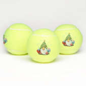 Gnome Weihnachtsbaumhut und Geschenke Tennis Balls Tennisbälle (Multi)