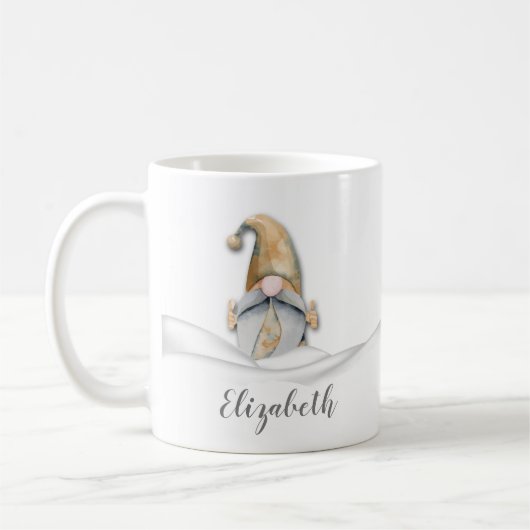 Gnome Weihnachtsfeiertag Kaffeetasse (Links)