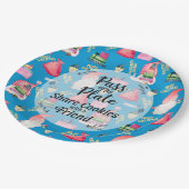 Gnome Weihnachtsgeschenk Pappteller (Schrägansicht)
