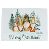 Gnome Weihnachtsgeschenktasche Große Geschenktüte (Rückseite)