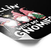 Gnome Weihnachtskinder mit meinen Gnomen Fotodruck (Ecke)