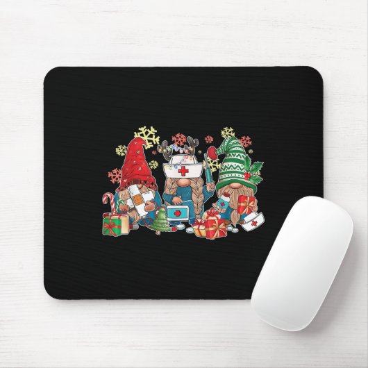 Gnome Weihnachtsmänner Männer Frauen Weihnachten W Mousepad (Mit Mouse)
