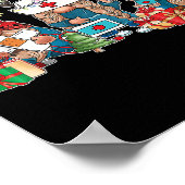 Gnome Weihnachtsmänner Männer Frauen Weihnachten W Poster (Ecke)