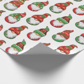 Gnome Weihnachtswrapping Paper Geschenkpapier (Ecke)