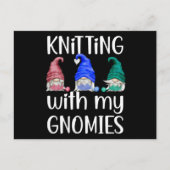 Gnome werden mit meinen Gnomen knetend. Postkarte (Vorderseite)