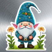 Gnome Whimsical Niedlich Adorable Gonk Cartoon Gra Aufkleber