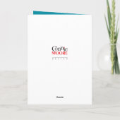 Gnome Winter Snowflakes Karte (Rückseite)