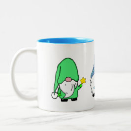 Gnome Winter Weihnachten Zweifarbige Tasse