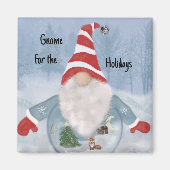Gnome Winter Wonderland Magnet (Vorne)