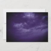 Gnome Witch Magic Cloudy Blue Sky Halloween-Party Einladung (Rückseite)