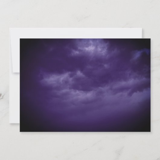 Gnome Witch Magic Cloudy Blue Sky Halloween-Party Einladung (Rückseite)