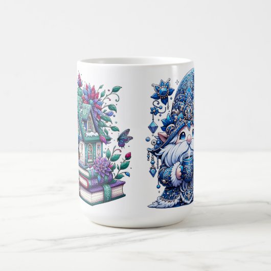Gnome With Books Kaffeetasse (Mittel)