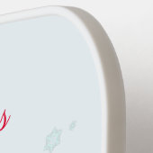 Gnome with Christmas Heart Gift Pickleball Paddle (Linke Seite)