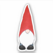 Gnome With Tall Red Hat Aufkleber (Vorderseite)
