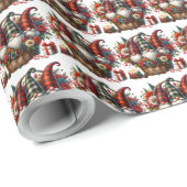Gnome Wonderland Christmas Print Geschenkpapier (Rolleneckpunkt)