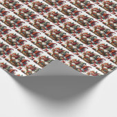 Gnome Wonderland Christmas Print Geschenkpapier (Ecke)