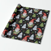Gnome Wrapping Paper Black Water Farbe Geschenkpapier (Ungerollt)