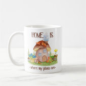 Gnome Zuhause-Pilz-Pflanze Blume Garten Kaffeetasse (Links)