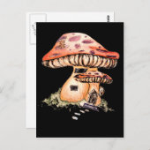 Gnome Zuhause Postkarte (Vorne/Hinten)