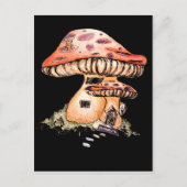 Gnome Zuhause Postkarte (Vorderseite)