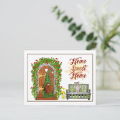 GNOME Zuhause Sweet Zuhause Address Change Postcar Postkarte (Stehend Vorderseite)