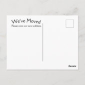 GNOME Zuhause Sweet Zuhause Address Change Postcar Postkarte (Rückseite)