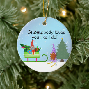 GnomeBody-Lieben, die Sie mögen Keramik Ornament