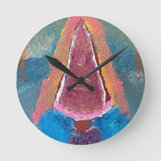 Gnomeification clock runde wanduhr (Vorderseite)