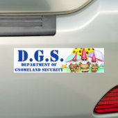 GNOMELAND SICHERHEIT AUTOAUFKLEBER (Auf Auto)