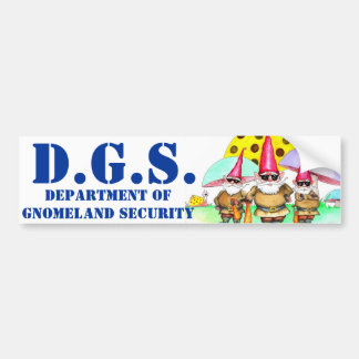 GNOMELAND SICHERHEIT AUTOAUFKLEBER