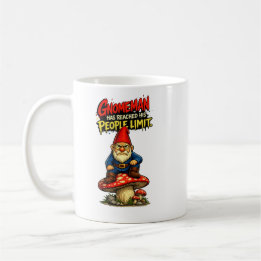 Gnomeman Hat Seine Personenbegrenzung Erreicht Tas Kaffeetasse