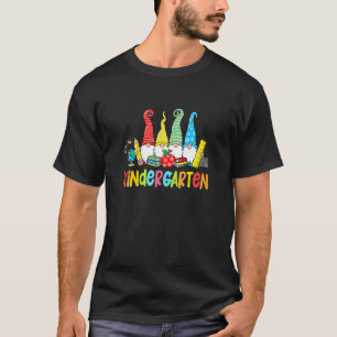Gnomen Kindergarten Crew First Day Teacher Back To T-Shirt