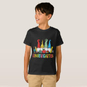 Gnomen Kindergarten Crew First Day Teacher Back To T-Shirt (Vorne ganz)