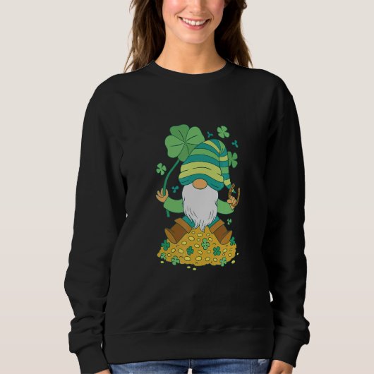 Gnomengold St. Patrick Grün Sweatshirt (Vorderseite)