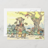 Gnomeparadepostkarte Postkarte (Vorne/Hinten)