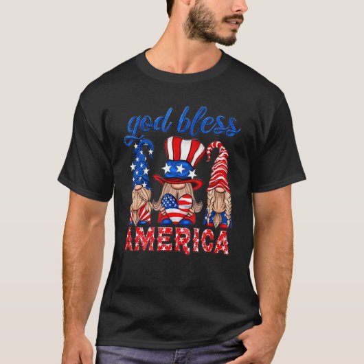 Gnomes 4. Juli 2022 Patriotic American Usa Gn T-Shirt (Vorderseite)