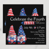 Gnomes 4. Juli Einladung (Vorne/Hinten)