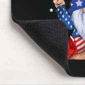 Gnomes 4. Juli Patriotic Gnome Funny American Mousepad (Ecke)
