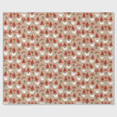 Gnomes and Mushrooms Gift Wrap Geschenkpapier (Flach)