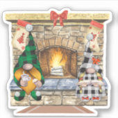 Gnomes auf Zuhause Aufkleber (Vorderseite)